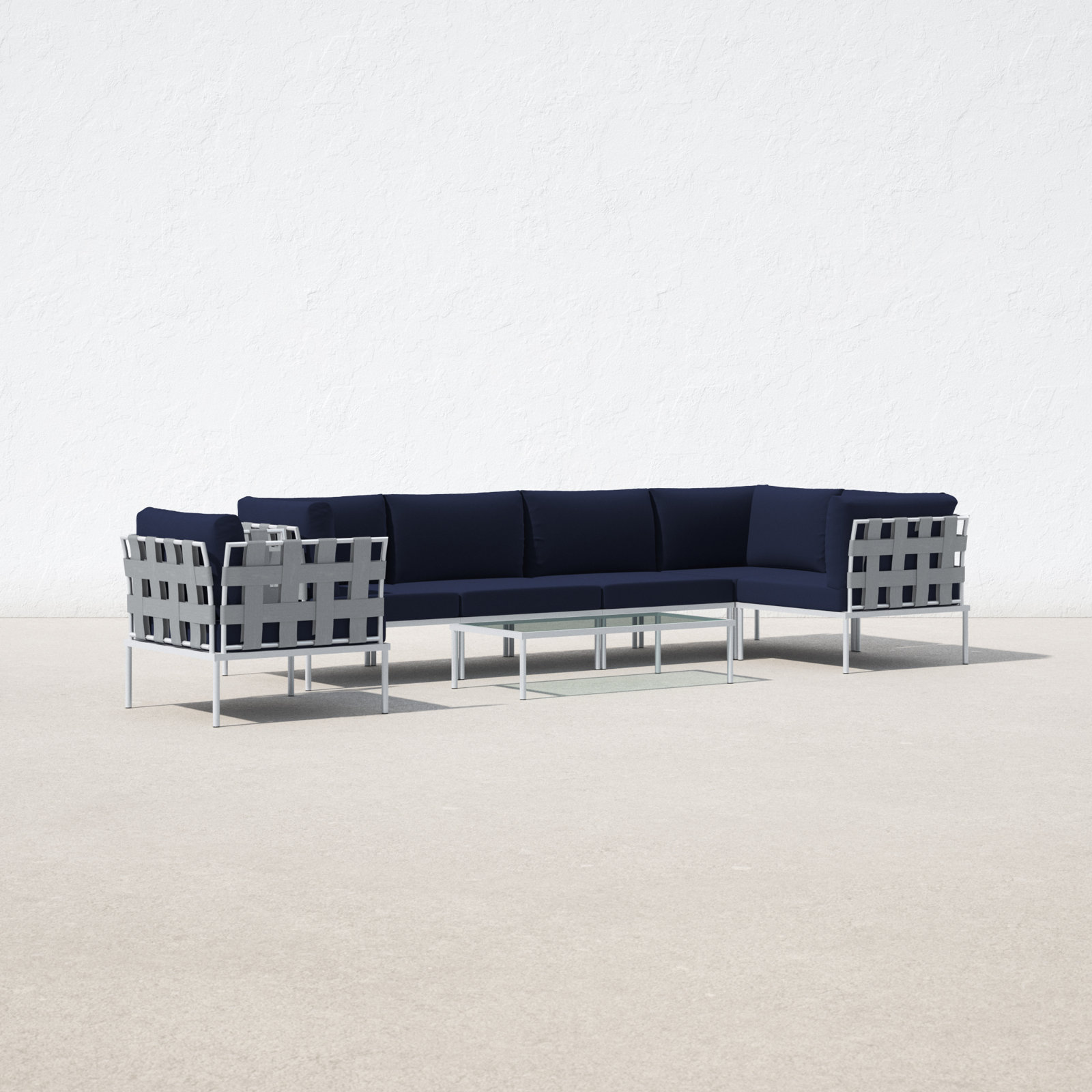Harmony 6-Person Patio Seating Group, Navy