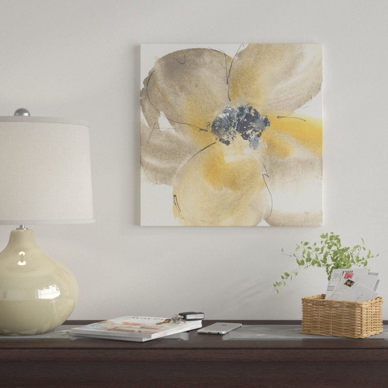 « fleur tons ii » par chris paschke, reproduction d’impression sur toile tendue, H 12 po x l 12 po x P 1,5 po, Toile tendue
