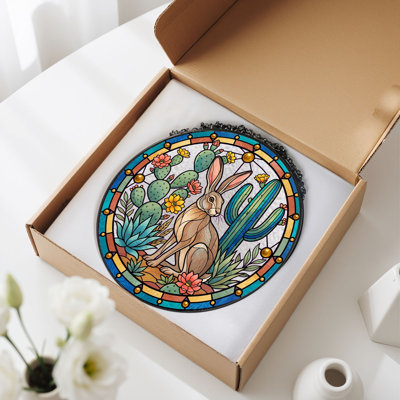 Panneau de vitrail en verre coloré, 7,8 heures
