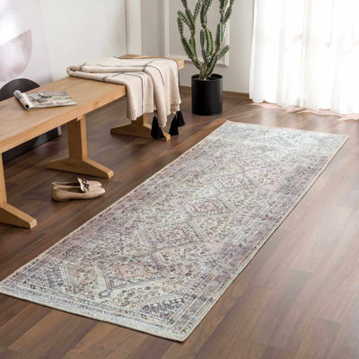Lunagrace Washable Oriental Indoor Rug