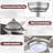 Ivy Bronx 52" Ceiling Fan With Light And Remote Control Indoor Modern Ceiling Fan With Quiet Reversible Etl Motor-431290773-431290794