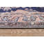 Tapis floral tissé à la machine Lindauer - bleu marine / rosé-629080550
