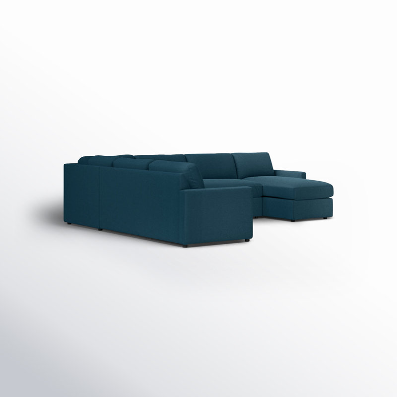 Canapé modulaire large de 150 po Damari, Face à la droite, Chenille texturée Monique