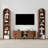 70" Arched Narrow Bookcase, 8-Tier Open Bookshelf-649247349