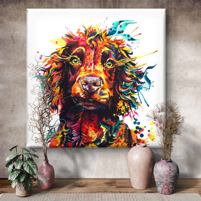 Teddy the Cocker Spaniel Dog - Wrapped Canvas Art Prints from Sarah Taylor Art