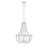 Luminaire suspendu unique à 3 lumières DEL avec détails perlés Demi
