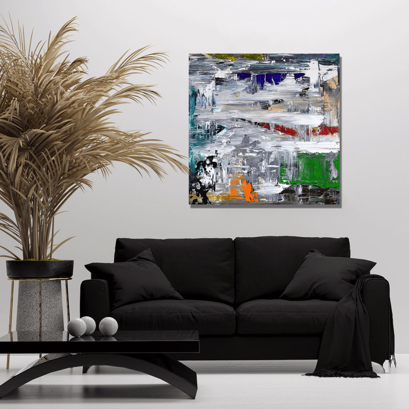 Colore Tributo I - Artist Enhanced Canvas Print, 20" H x 20" W x 1" D, Wrapped Canvas