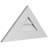 Triangle Surface Mount Urethane Non-Functional Gable Vent 12/12 Pitch Primed Tan-101815479