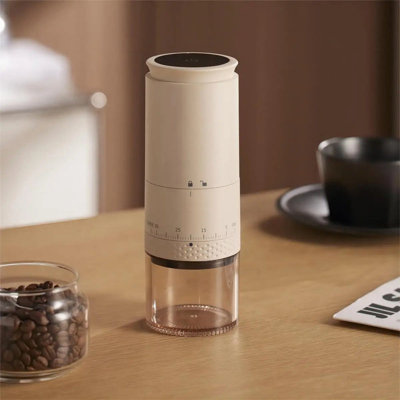 Moulin à café électrique - Moulin à grains portatif rechargeable de type C 1500 mAh avec réglages réglables