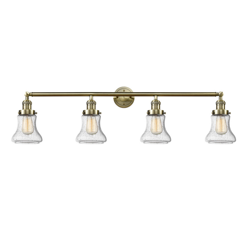 Edda 4 - Light Dimmable Vanity Light, Seedy, 3.5 Watt Vintage LED Bulb, Antique Brass