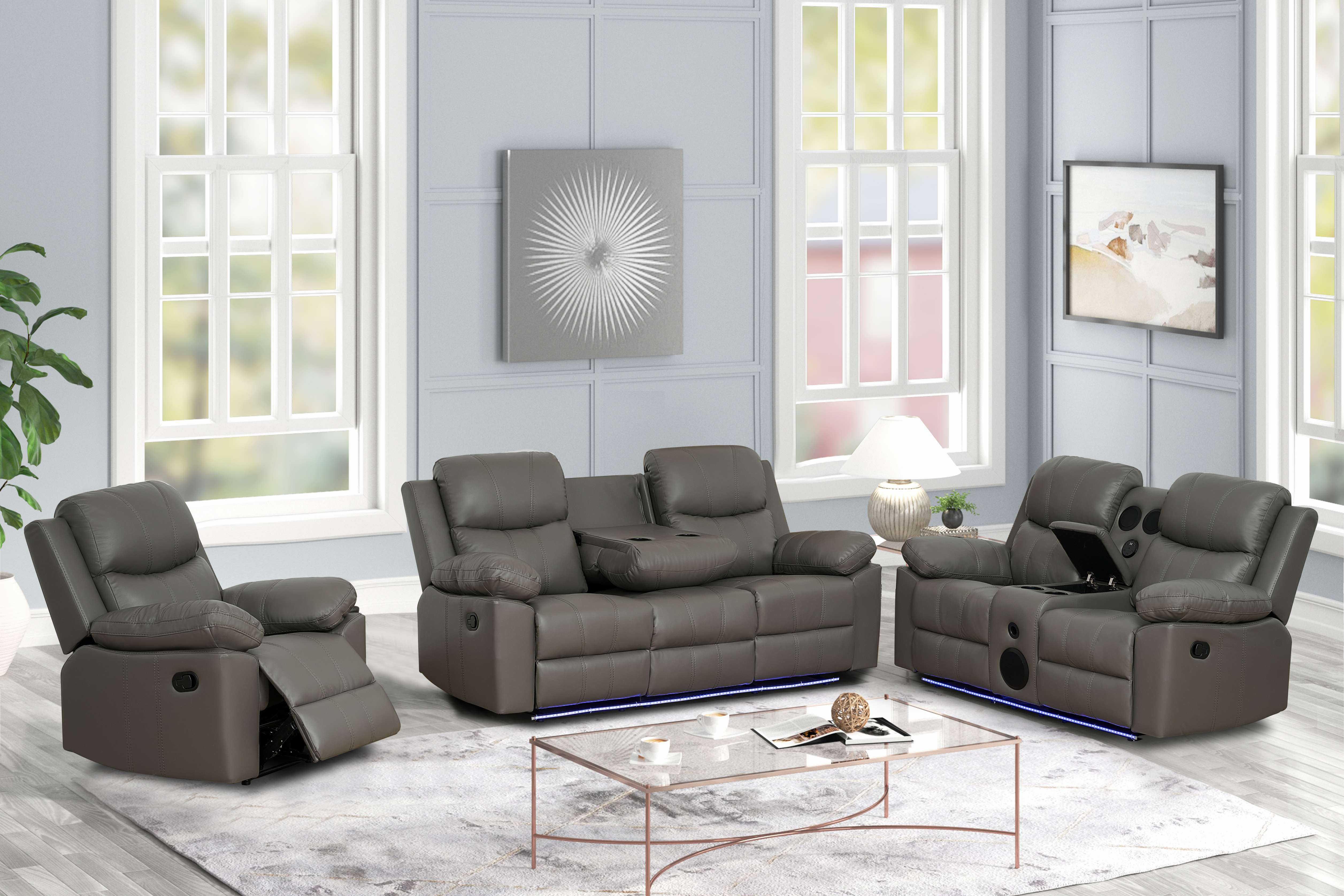 Wrought Studio 3 - Piece Faux Leather Living Room Set - Wayfair Canada
