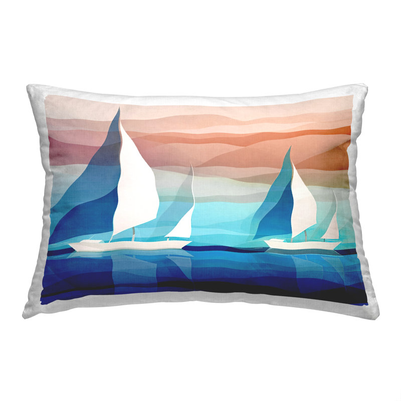  Geometric Polyester Throw Pillow