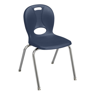 Chaises de classe empilables en plastique avec sièges profilés Structure Series