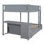  Lit superposé avec lit gigogne simple, rangement et bureau, gris-1537519354-1537519351