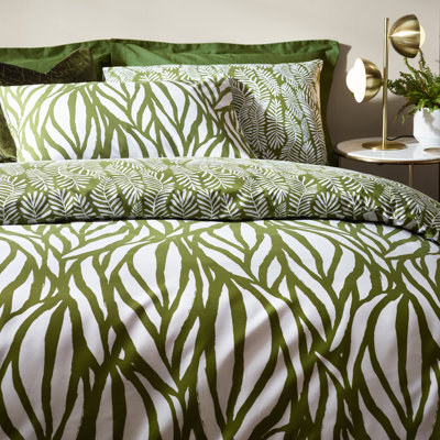 Zygi Cotton Blend Floral Duvet Cover Set with Pillowcases