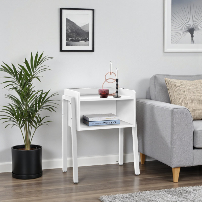 Fraizer White Accent Table