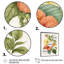 «Blossiming Yellow Retro Hibiscus VI», art floral sur toile-87348206-87348207