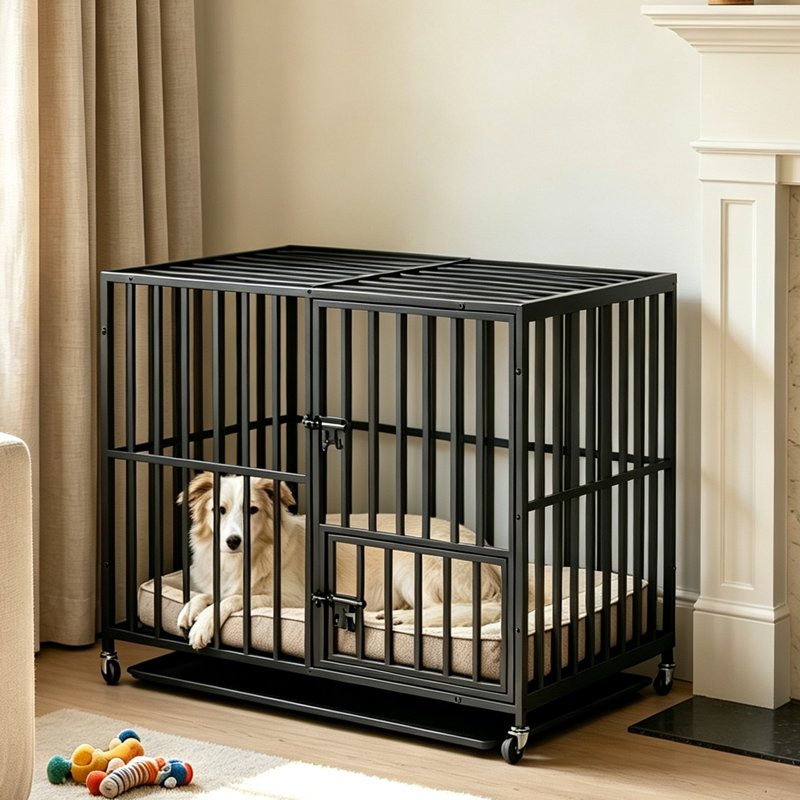 Cillian Pet Cage Crate, 82.5cm H x 95cm W x 58.5cm D