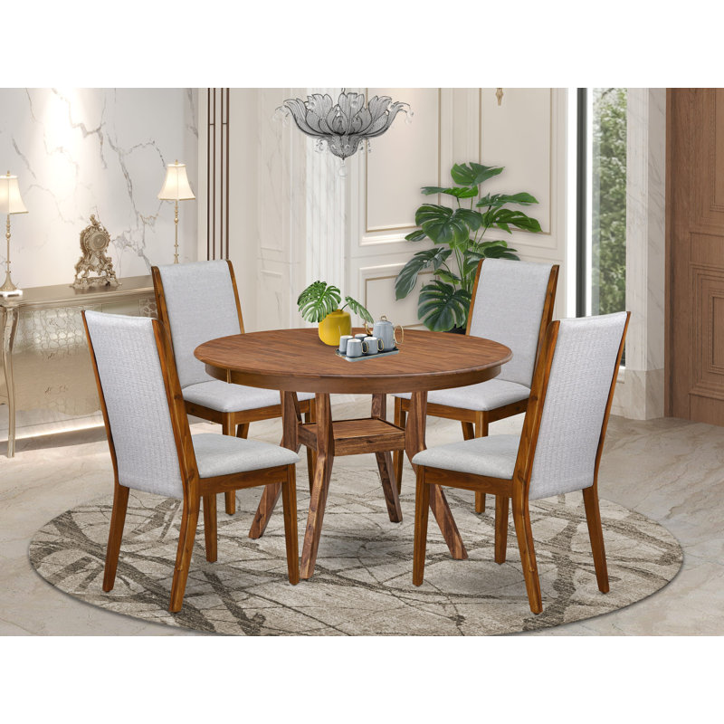 Ensemble de salle à manger 7 pièces 7 pièces Modern, H 30 po x L 48 po x l 48 po, 7