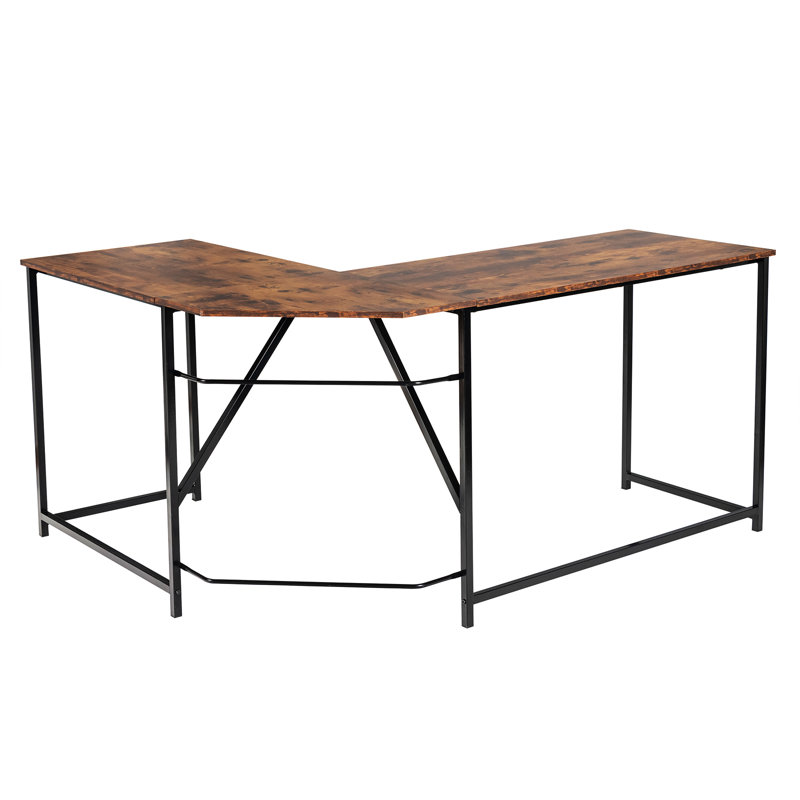Monsey Modular L-Shaped Iron Writing Desk