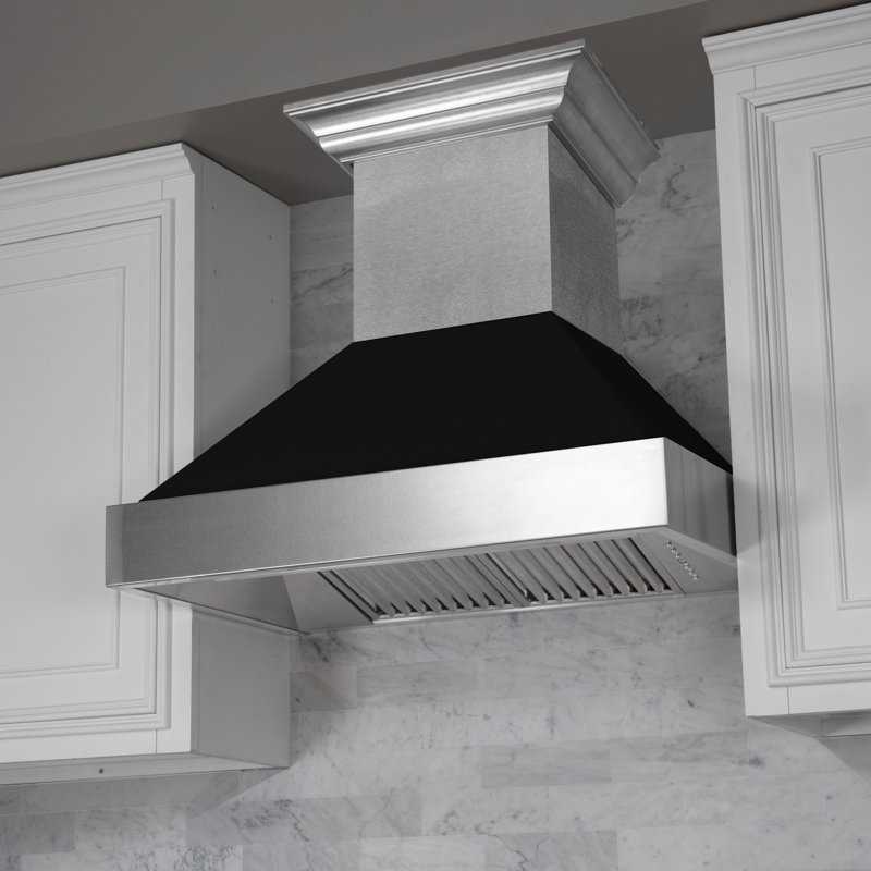 30" Fingerprint Resistant Stainless Steel Range Hood with Fingerprint Resistant Shell (8654SN-30), Red Matte
