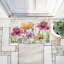 Tapis de porte d'extérieur Poppy Place sur imprimé géométrique, design par Kim Allen, 18 po x 30 po-120744877