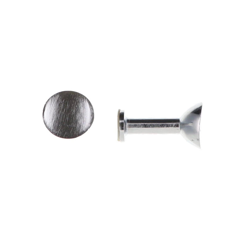 Retenue de rideau de 1 po de largeur totale, Chrome