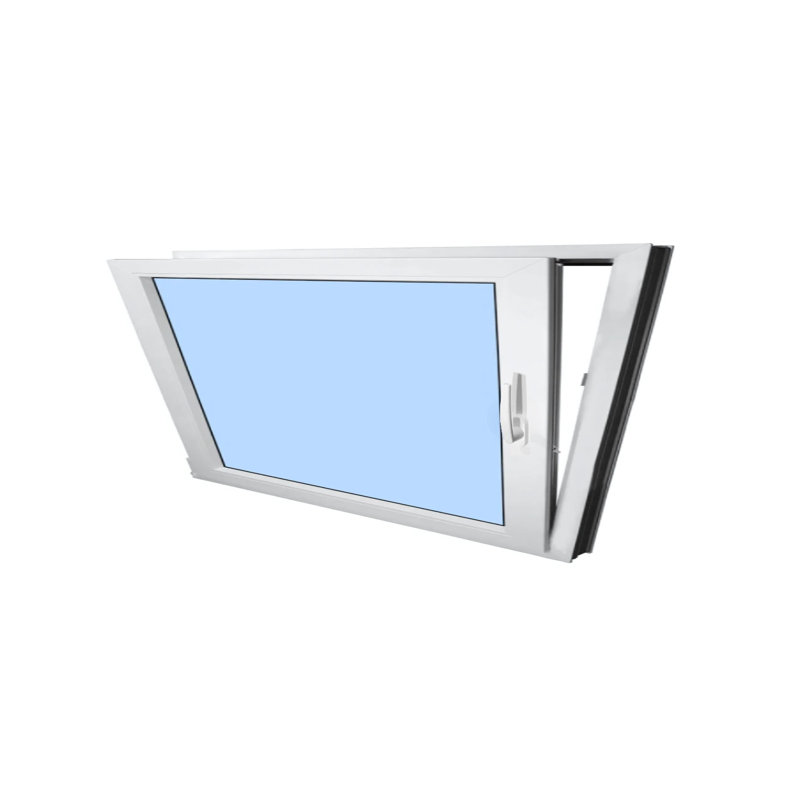 Fenêtre européenne inclinable , Noir / blanc, Côté gauche, H 21 po x l 25 po
