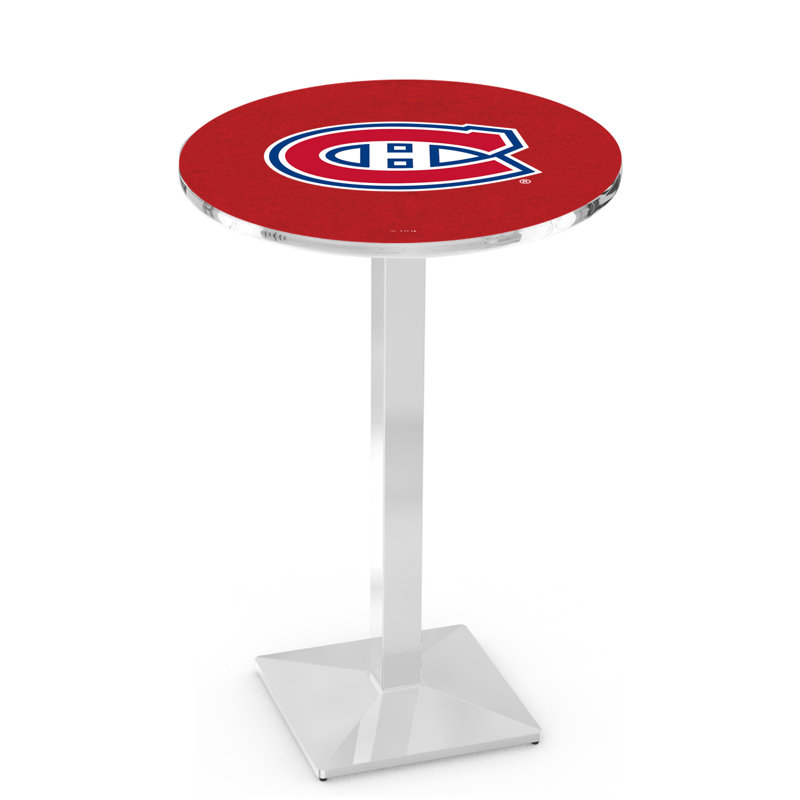 Table de salle à manger 30 po NHL, Montreal Canadiens, Chrome