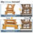 Outdoor High Back Glider Chair Set