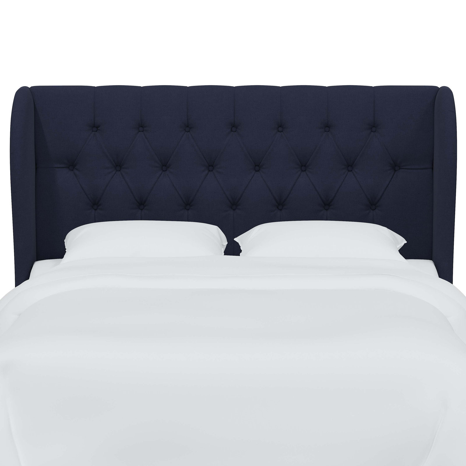 Tomey Pine Headboard, California King, Classic Xavier Navy Linen