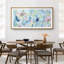 «Abstract Colorful Strokes Impressionist Iceberg Melody», reproduction encadrée-96074604-111176081