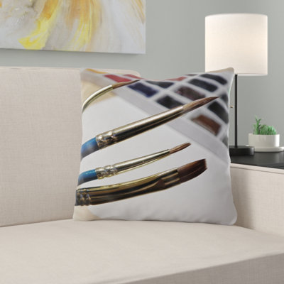 Housse de coussin d'extérieur carré Astin Brush