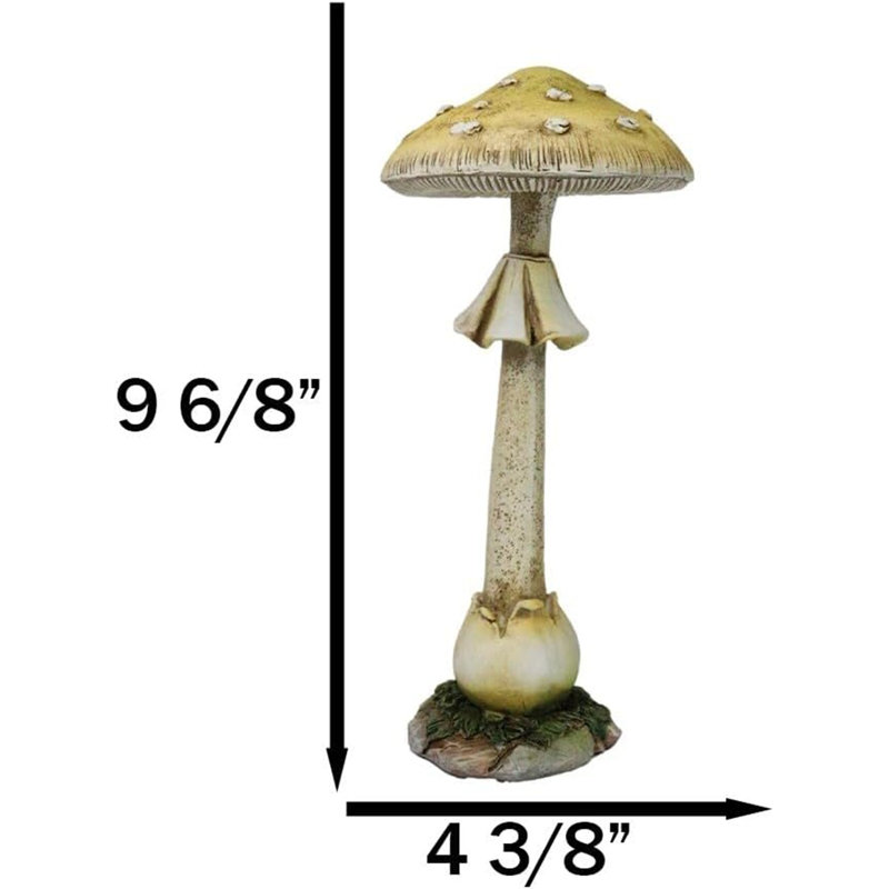Figurine de jardin enchanté fée jaune
