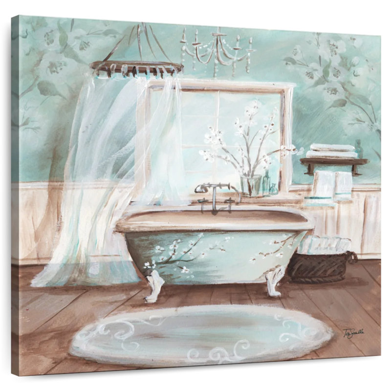 Kerrick Aqua Blossom Bath II, H 10 po x l 10 po