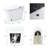 Luxury Smart Toilet With Dryer And Warm Water,  Elongated Bidet Toilet With Heated Seat, With Remote Control, LED Night Light, Power Outage Flushing, Soft Close Cover,Whit