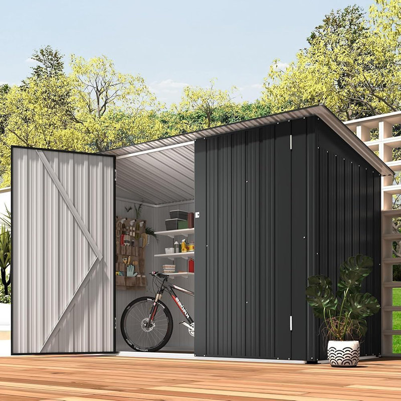 Lockable Galvanised Steel Bike Shed