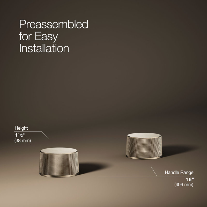Components™ Bathroom Sink Handles with Oyl Design, Vibrant Brushed Bronze