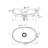 Arte 22" x 15" Ceramic Oval Vessel Sink, Matte White-115958592
