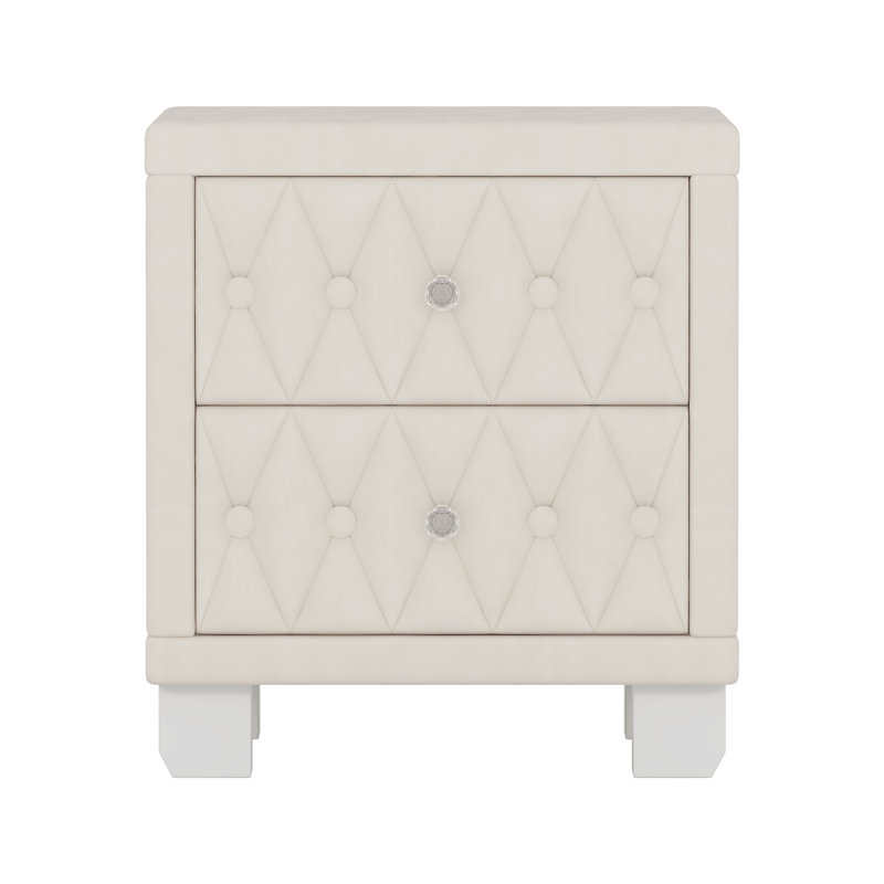 Table de chevet Velvet, Beige