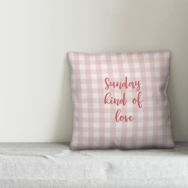  Coussin décoratif Sunday Kind of Love, Coussin décoratif, Rose
