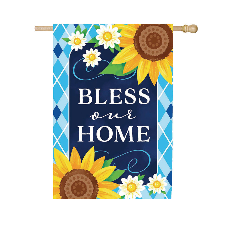 Drapeau de maison Bless Our Home