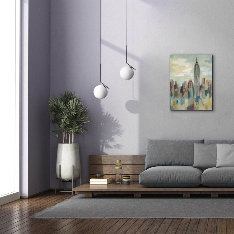  «New York Impression» par Silvia Vassileva, art mural sur toile, 26 po x 34 po