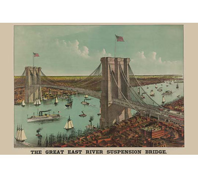 Pont de brooklyn-impression d’art graphique