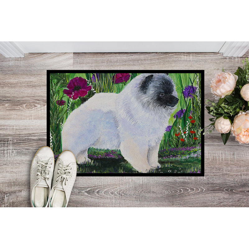 Paillasson d’intérieur antidérapant Stewardson Keeshond, Rectangle 2 pi x 3 pi