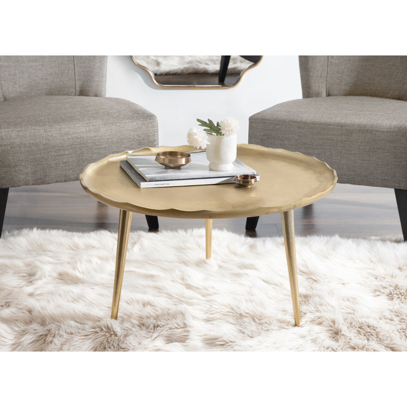 Table basse Avelines, Doré
