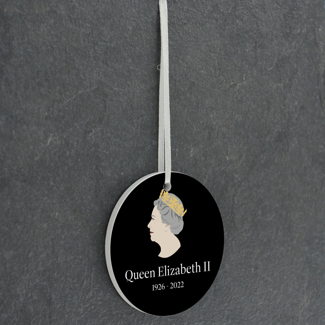 Queen Mature Circle Shaped Ceramic Ornament