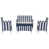 Navy / White Striped selected