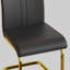 Ensemble de 4 chaises de salle à manger modernes en similicuir avec pieds en forme de C-1980166009-1980235567
