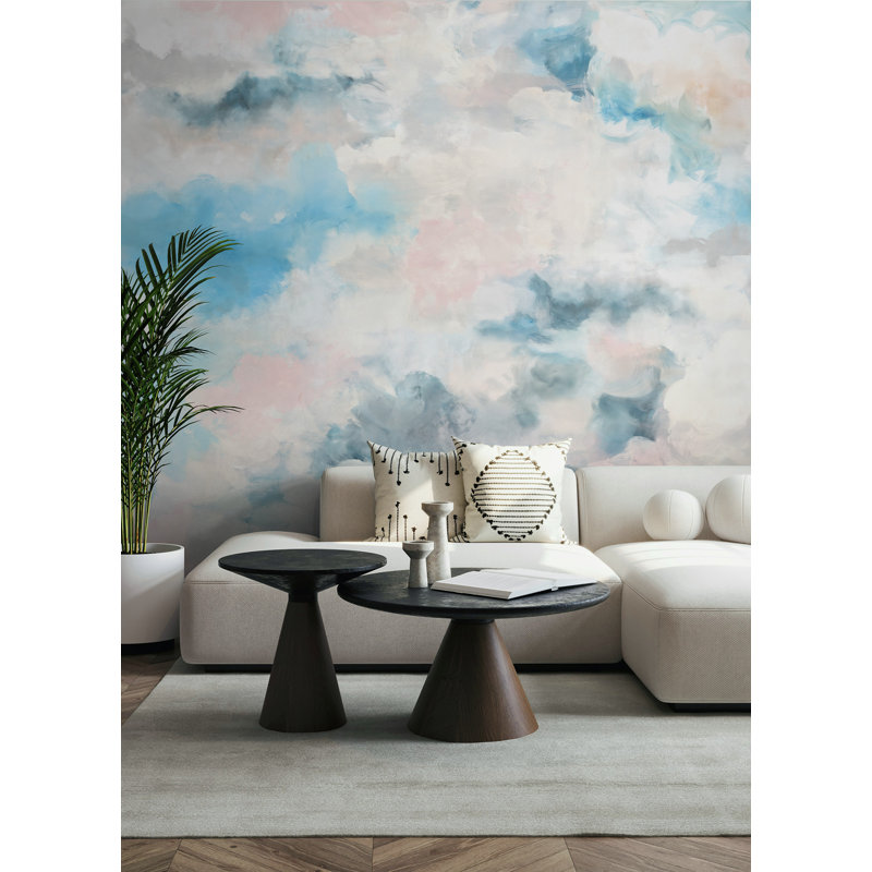 Nimbus Blue Self Adhesive Mural